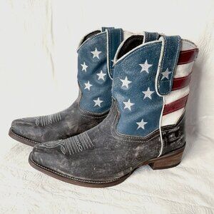 Roper Women's American Flag Boots Sz 9